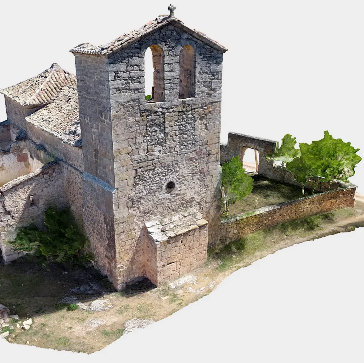 Modelo 3D por fotogrametría: Iglesia de Tobes
