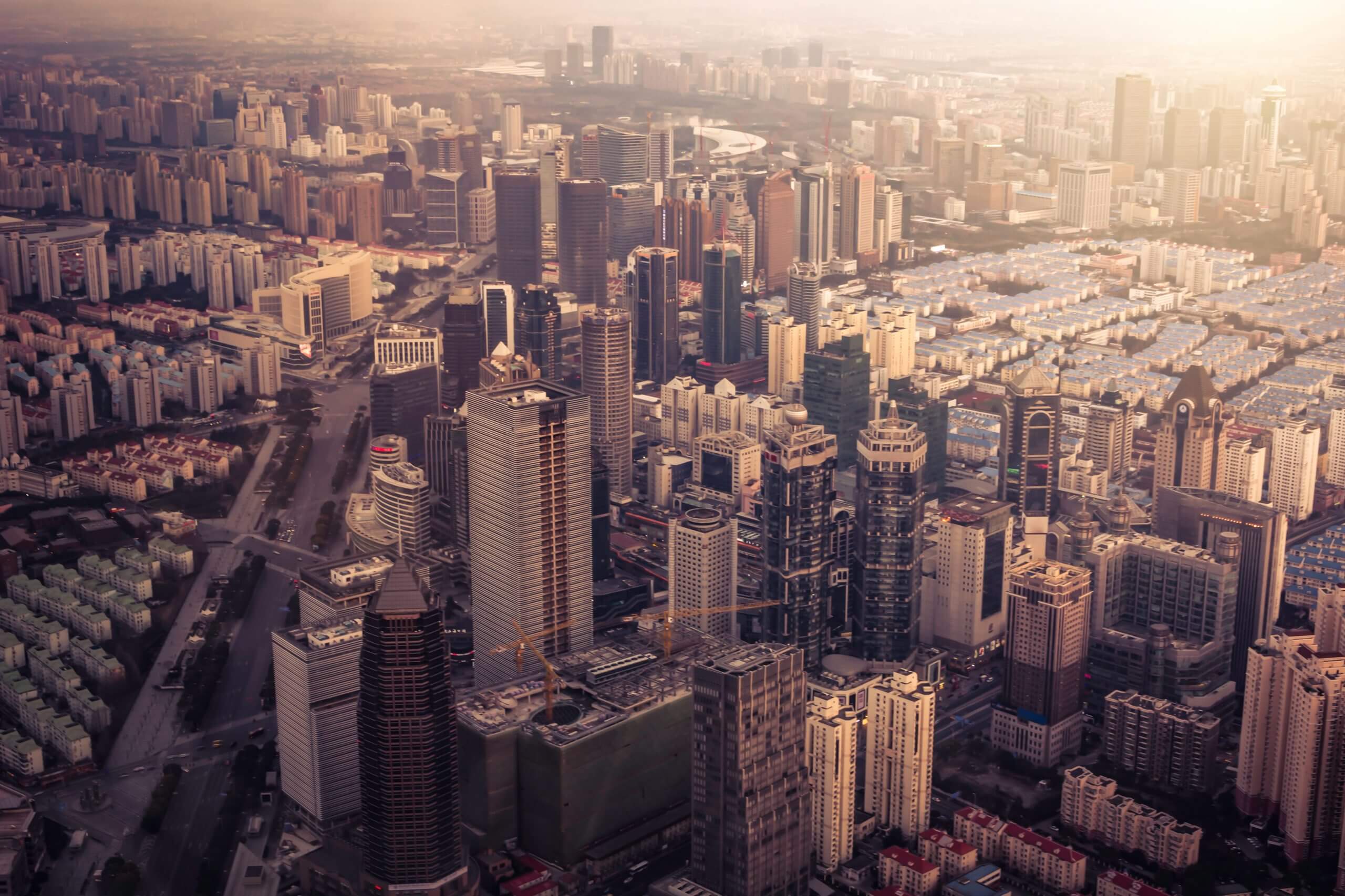 Vista aérea de una ciudad